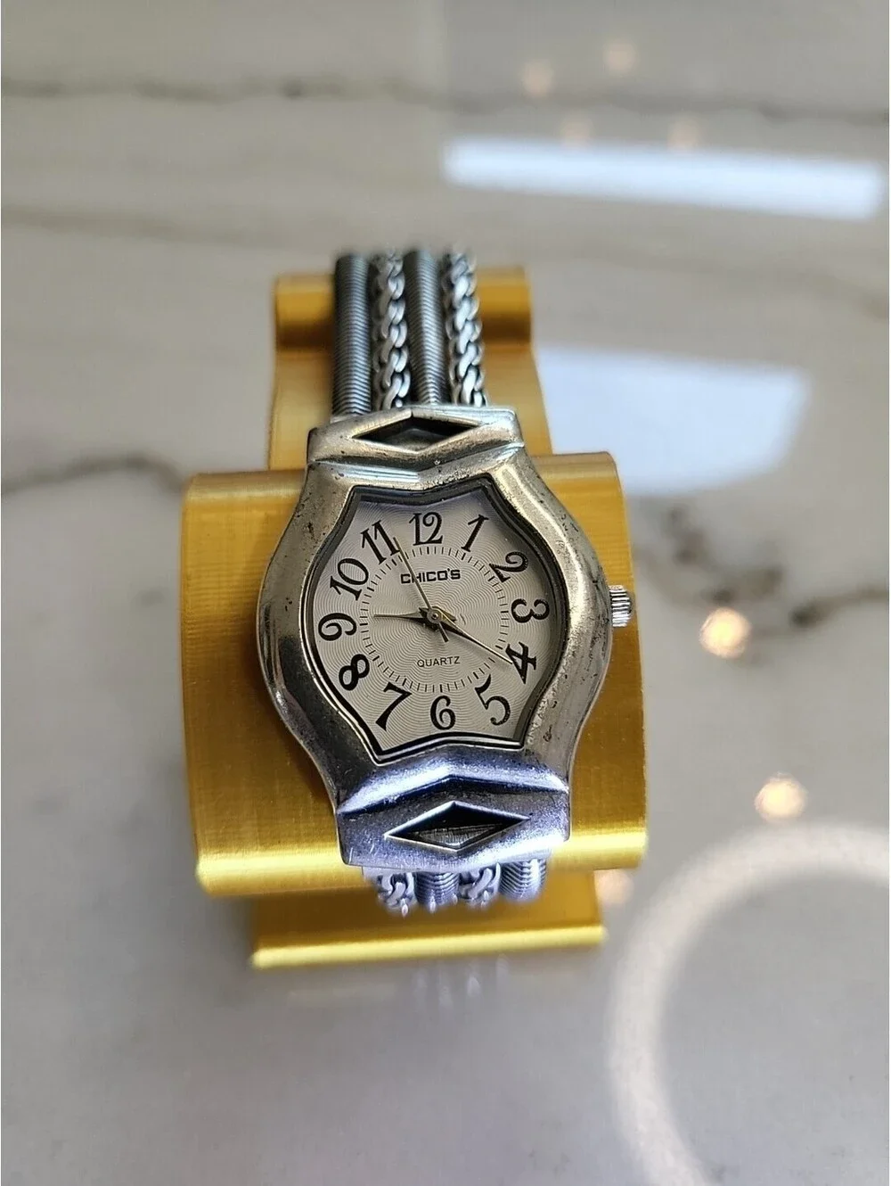 Vtg Chico's Womans Watch New Battery 29mm 7
